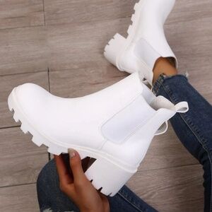 White Boots- like new!